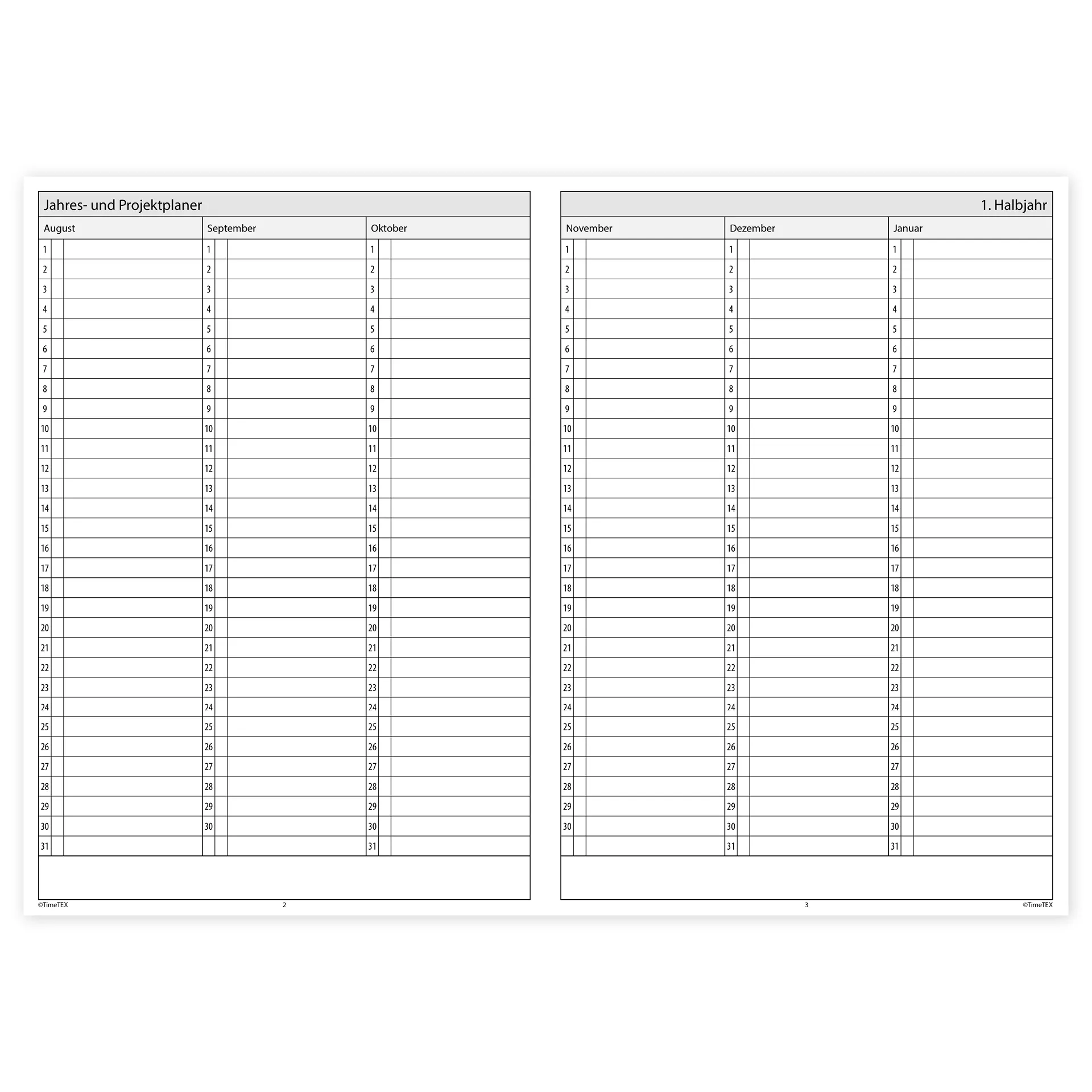 TimeTEX Klassenbuch A4-Plus, Sekundarstufe + Grundschule