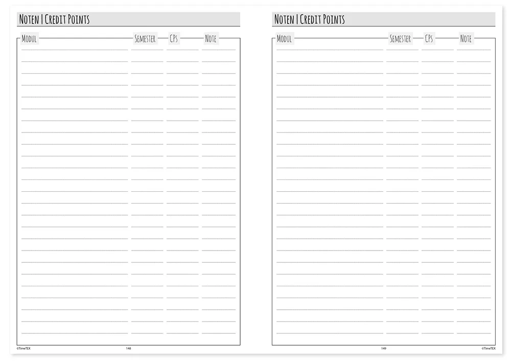TimeTEX Semester-Planer A5