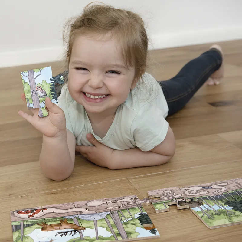 beleduc Boden-Puzzle "Wald entdecken", 40-tlg.
