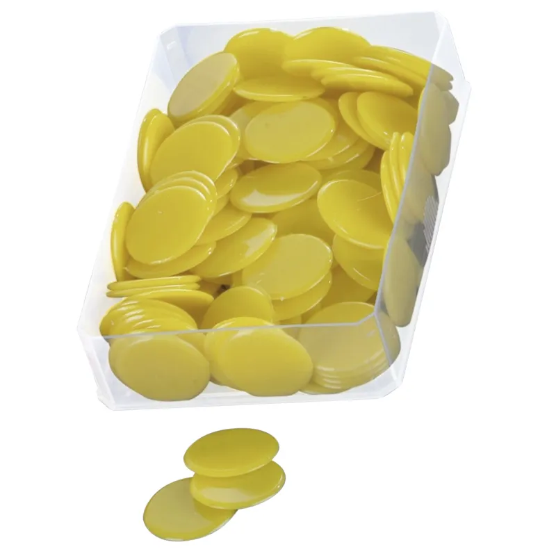 Spillebrikker fuldfarve, ensfarvede, 100 stk