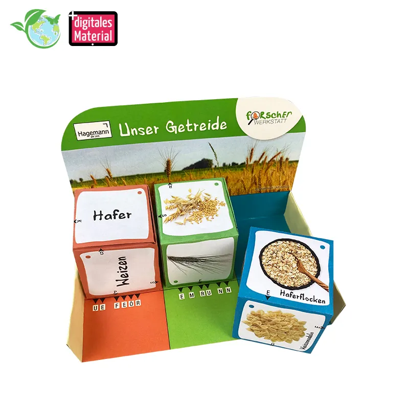 Lernspiel-Würfel "Unser Getreide", 5-tlg.