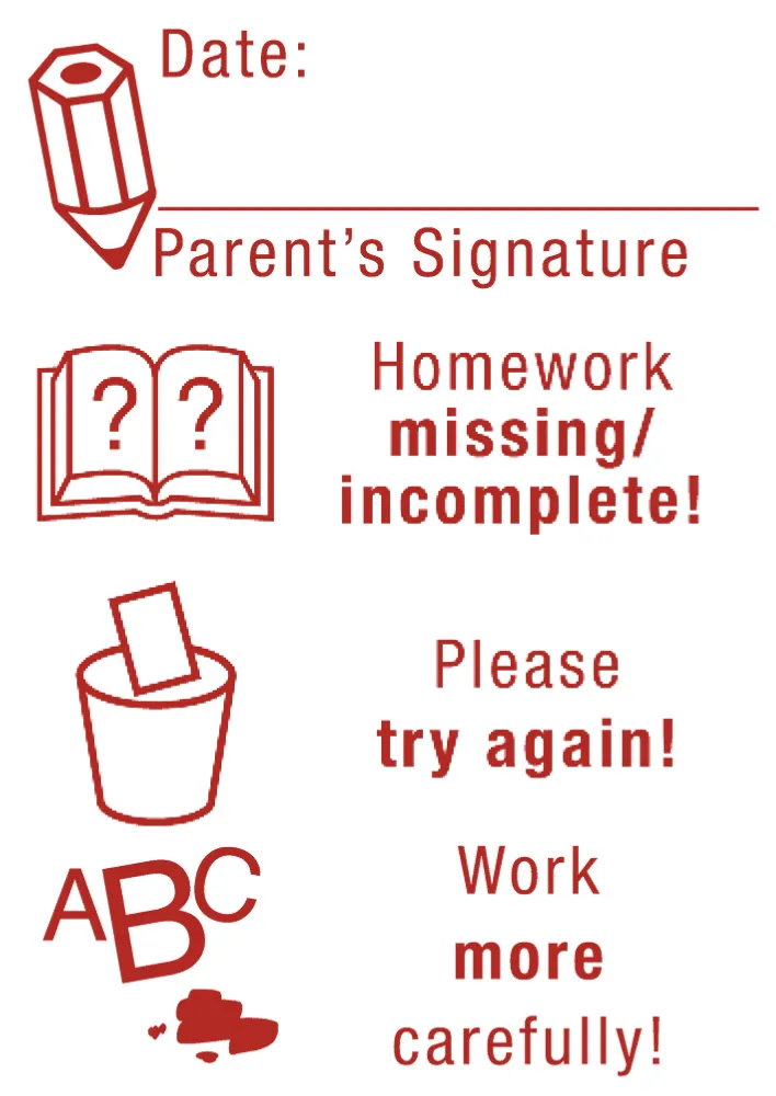 Stämpeltryckdyna "Perpetuum", 4 i 1, "engelska"