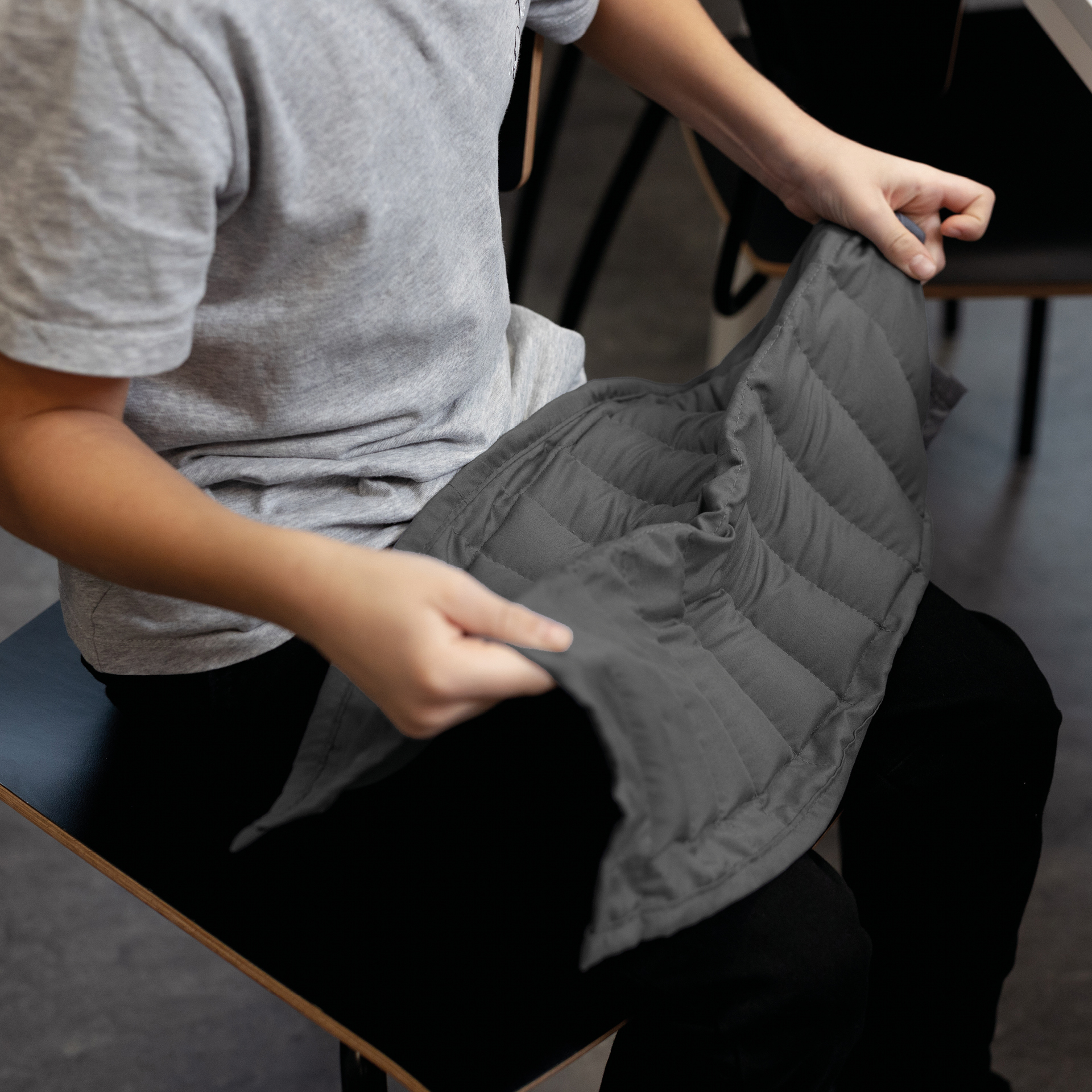 Gewichts-Decke für den Schoss, 38x28 cm, 1,2 kg