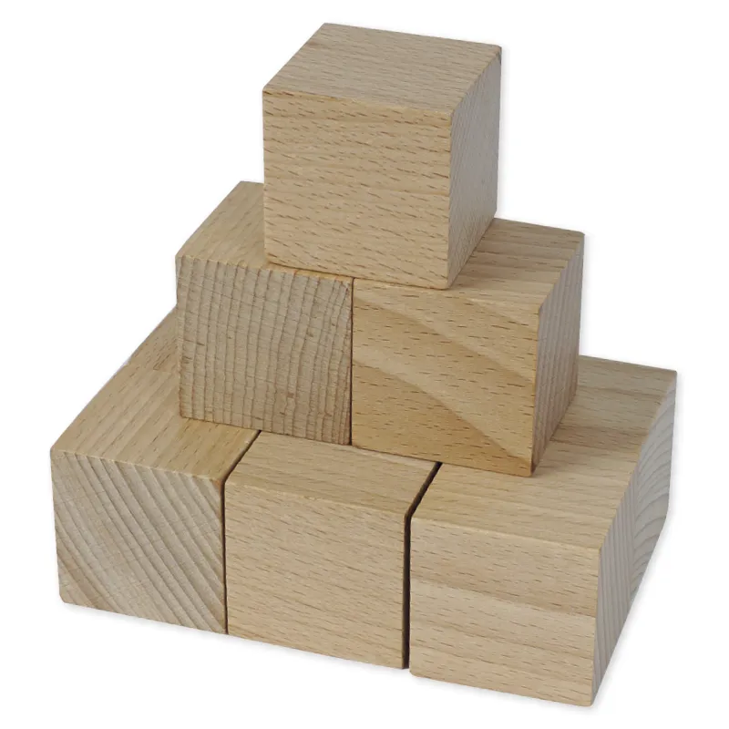 Blanko-Holzwürfel 40 mm, 10 Stück im Beutel