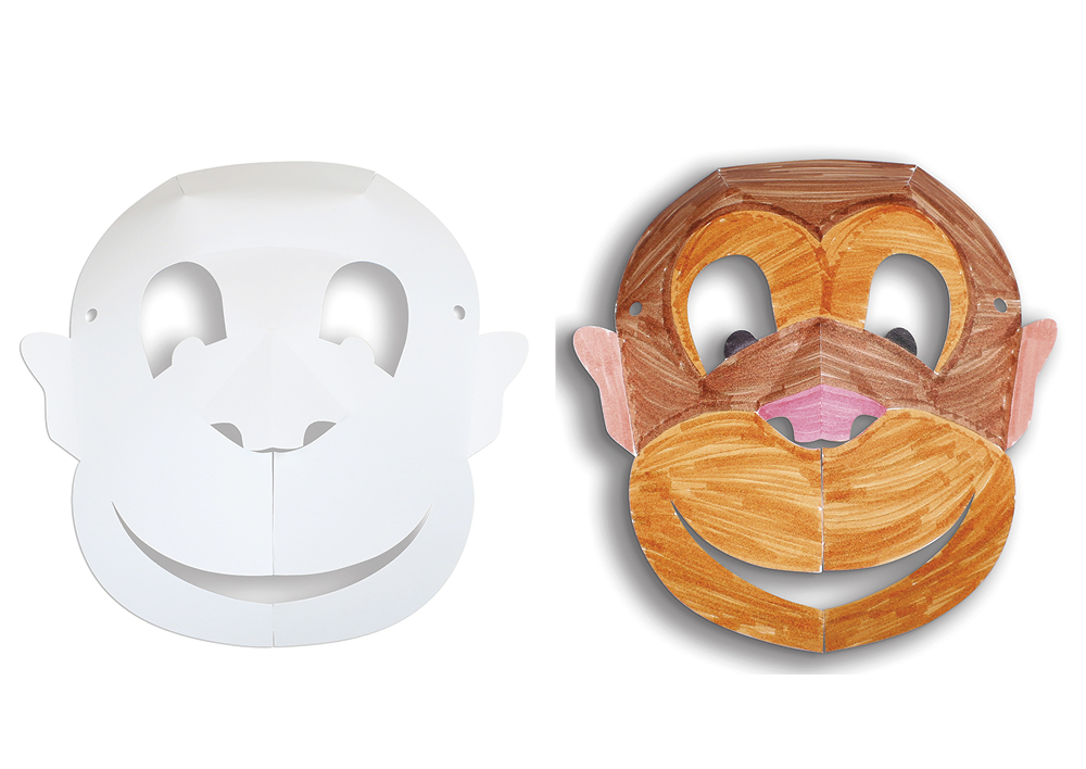 Tiermasken aus Papier, 30 Stück Tiermasken aus Papier, 30 Stück