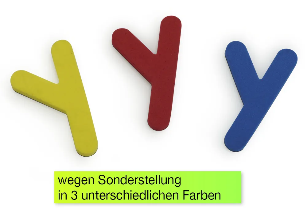 Magnet-Klein-Buchstaben in Dose, ca. 5,8 cm, 123-tlg.