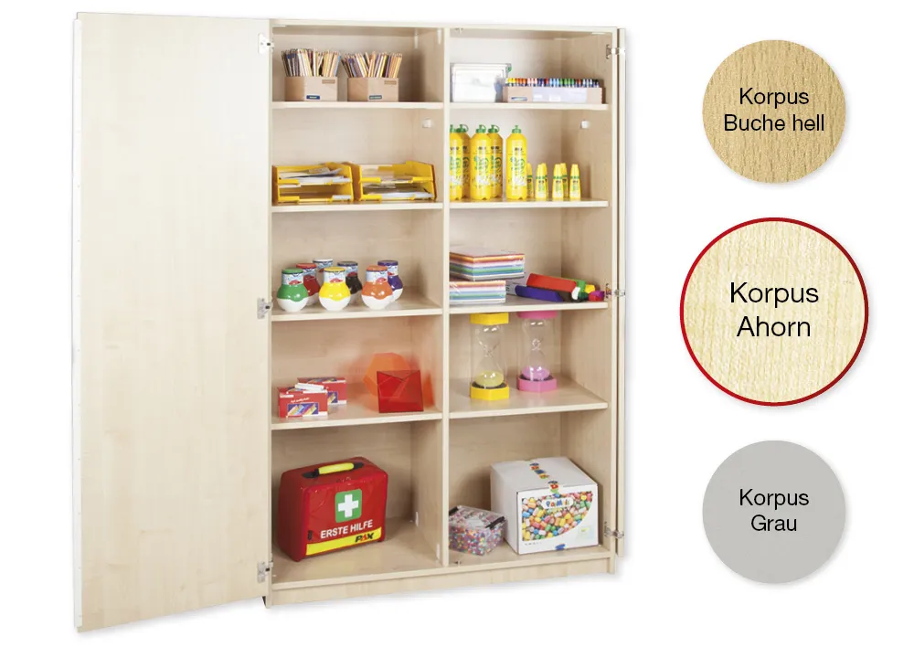 Material-Hochschrank XXL, Plustiefe, 10 Fachböden