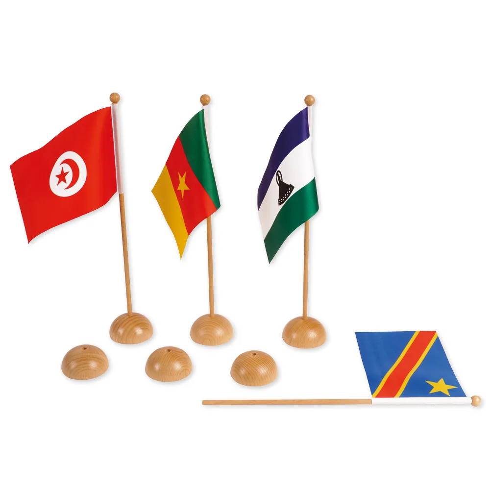 TimeTEX Afrika flagstativ "Montessori Premium"