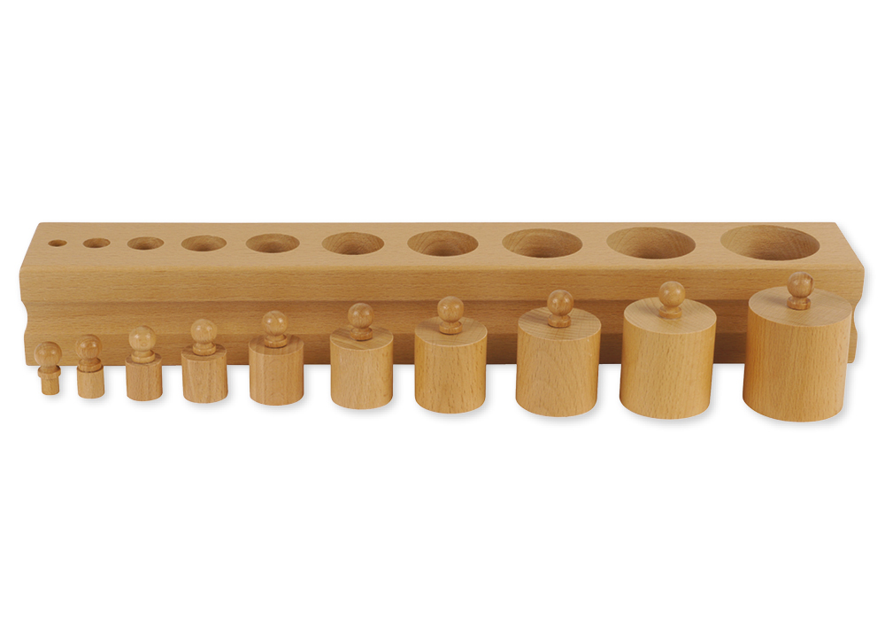 TimeTEX block med cylindrar 1 "Montessori Premium"