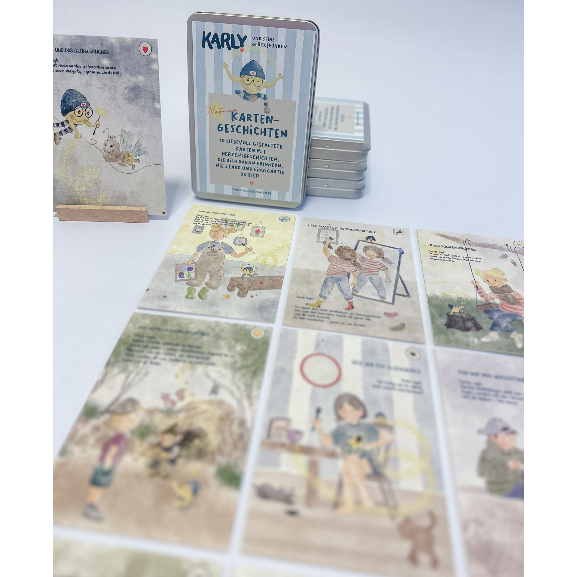 KARLY Mutmachgeschichten in der Dose, 10 Karten