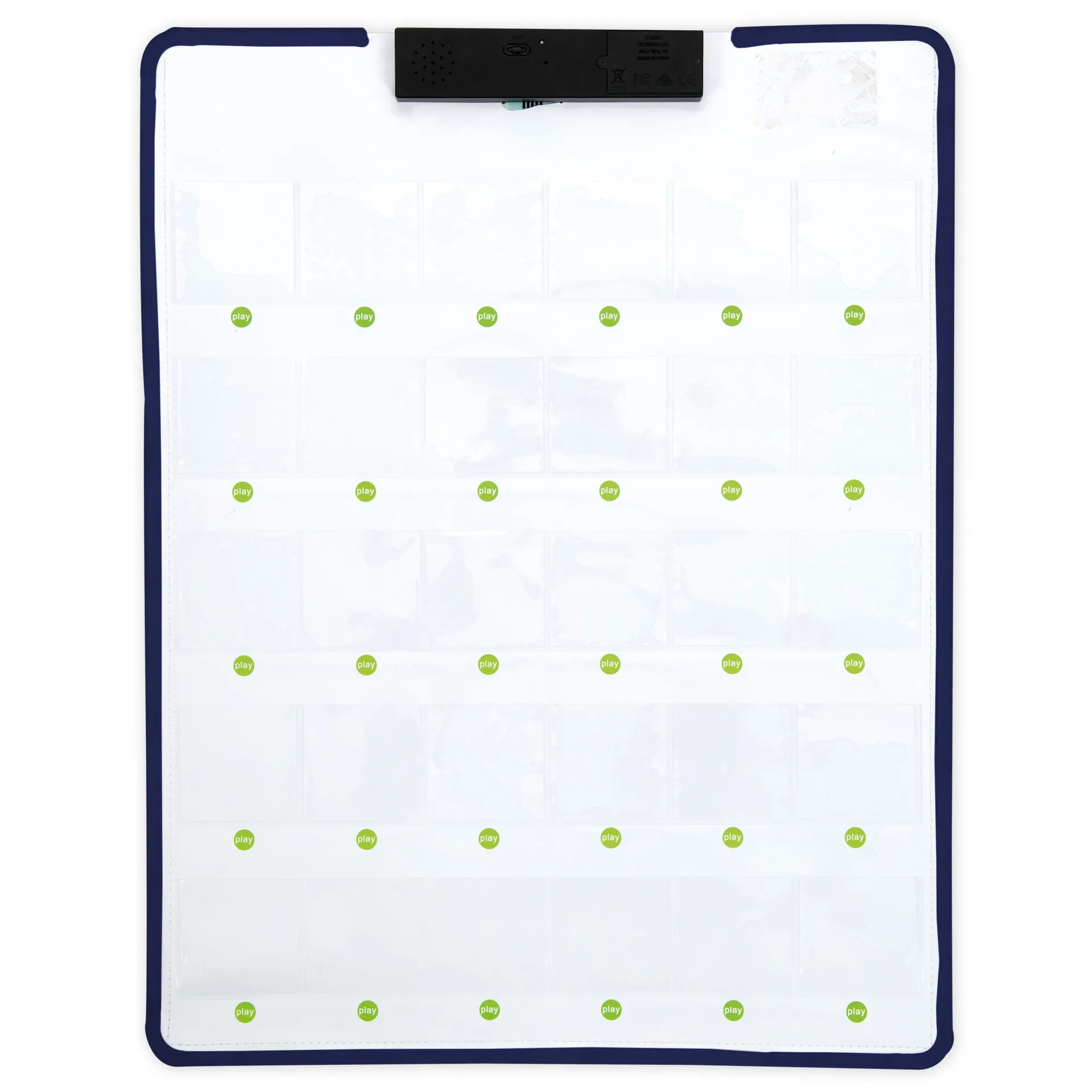 Interaktiv röstinspelningstavla med 30 fickor för piktogram och annat. TTS