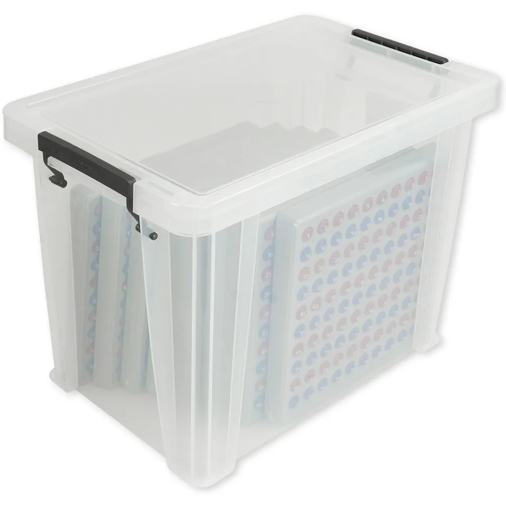 Klassensatz ABACO für 100-er Zahlenraum, rot-blau, mit Zahlen, 8-tlg., in Box