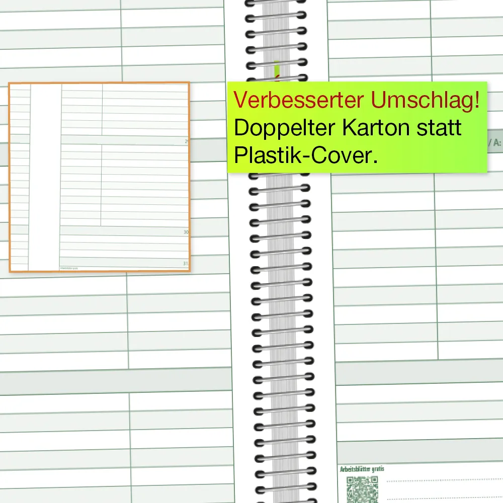 TimeTEX System-Schulplaner A4, grün 2026/2027
