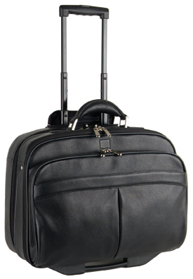 TimeTEX Multifunktions-Trolley "Pera Classic", schwarz, Büffelleder II./SO