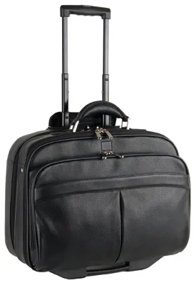 TimeTEX Multifunktions-Trolley "Pera Classic", schwarz, Büffelleder II./SO