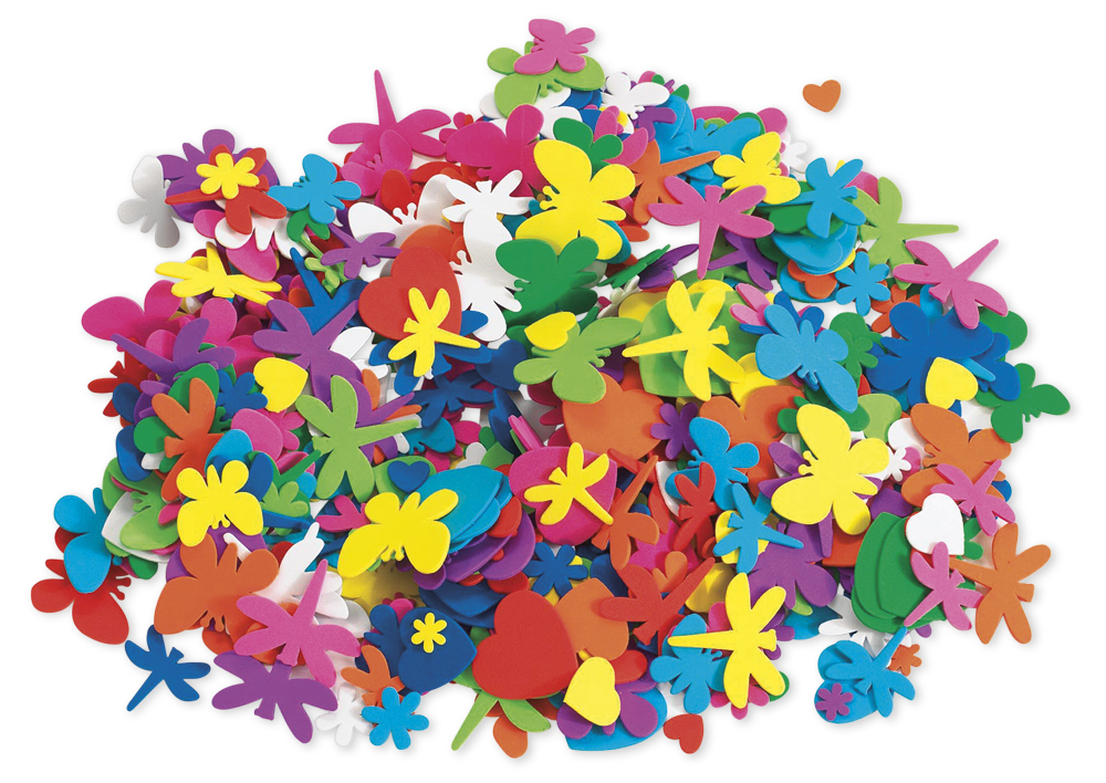 TimeTEX Moosgummi-Figuren und -Formen, 500-tlg.