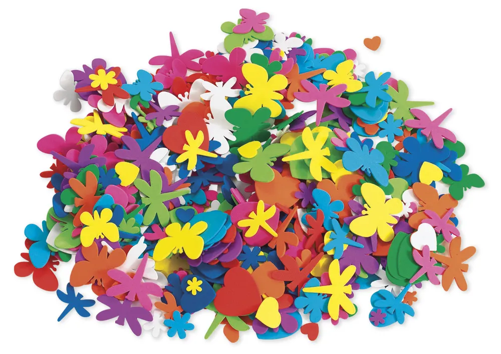 Moosgummi - Moosgummi former och former, 500 delar