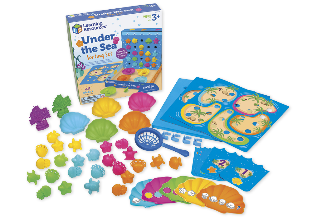 TimeTEX Sortier-Spiel "Unterwasserwelt", 46-tlg.