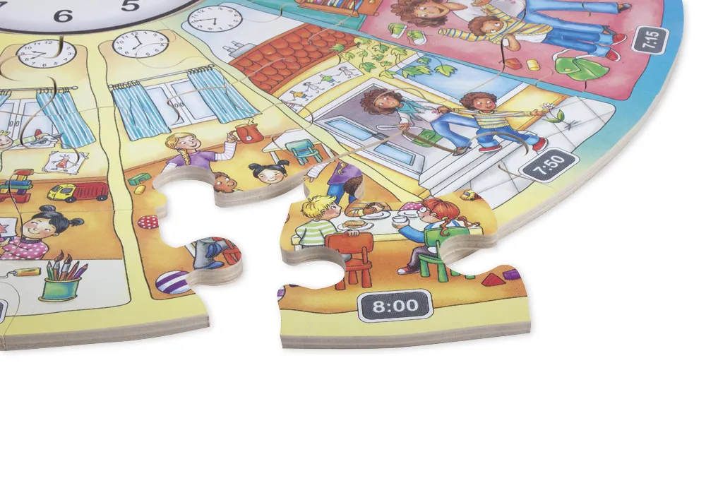 beleduc XXL-Lernpuzzle "Mein Tag", 51-tlg.