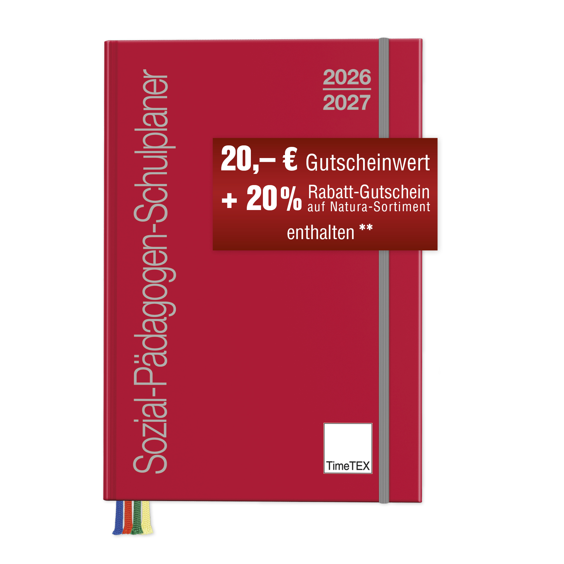 TimeTEX Sozial-Pädagogen-Schulplaner A5-Plus 2026/2027