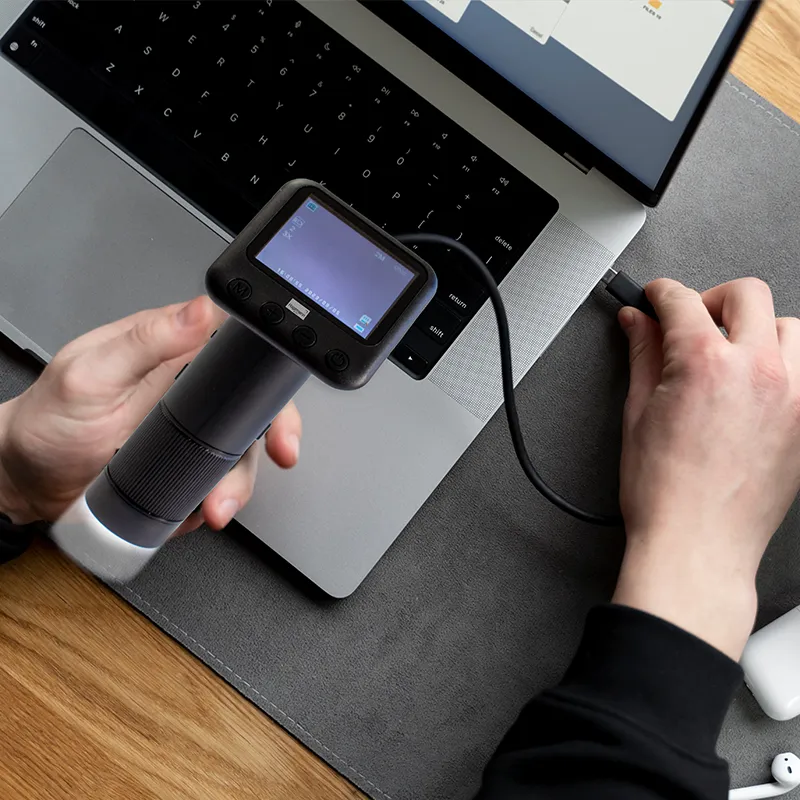 Digitale zakmicroscoop, 800-voudig, met beeldscherm