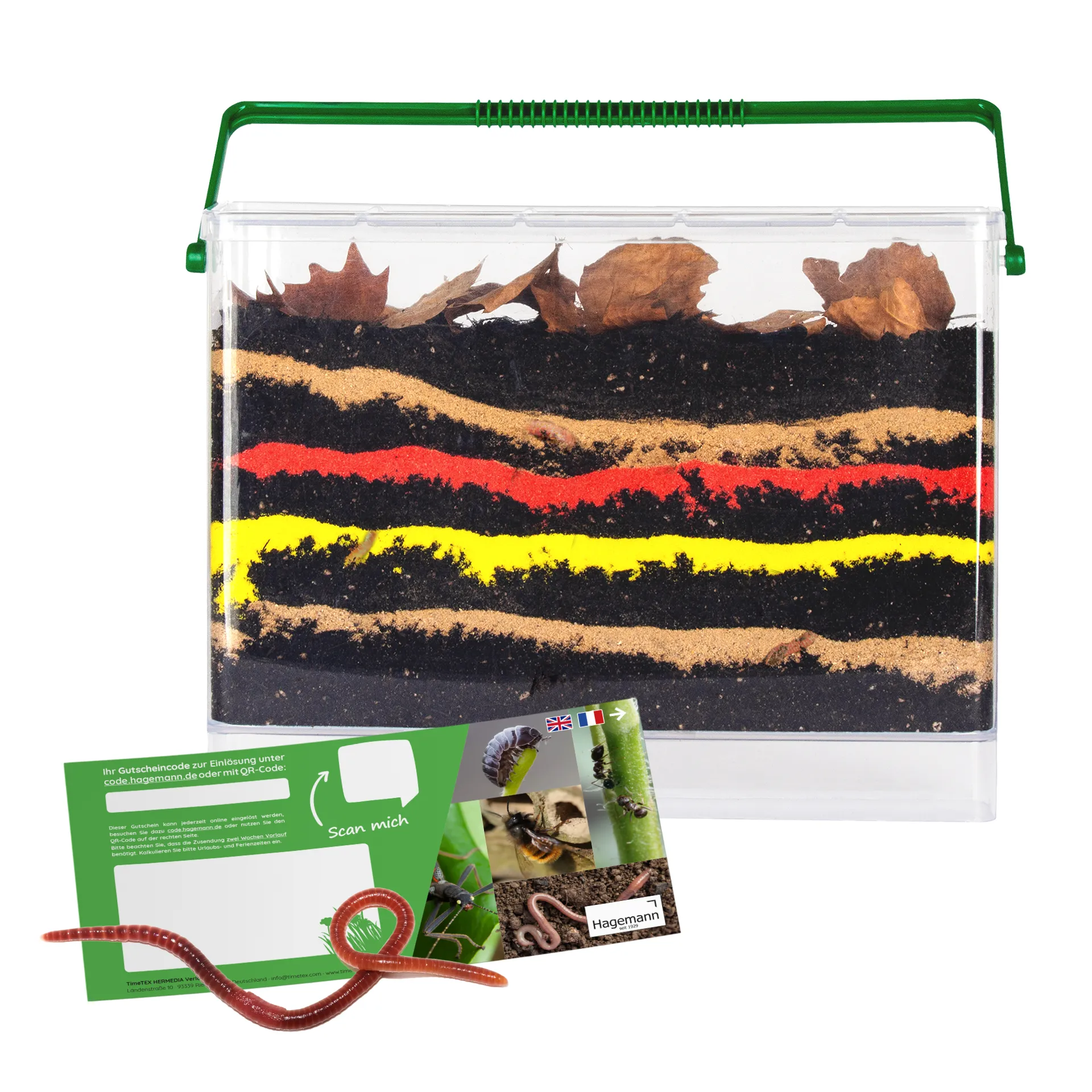 Gutschein-Set "Regenwürmer", 5-tlg.