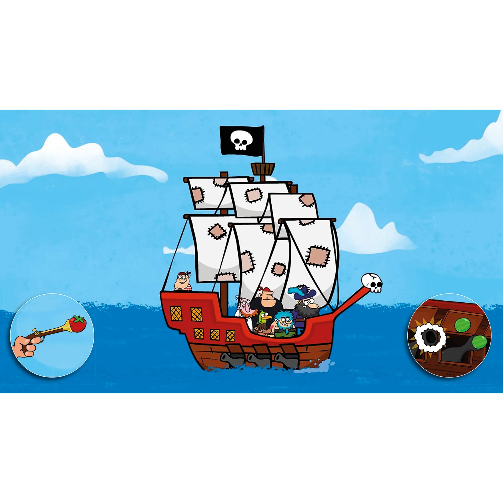 Buch "Die Piraten", 14 Seiten, Kniebuch mit Musik-CD