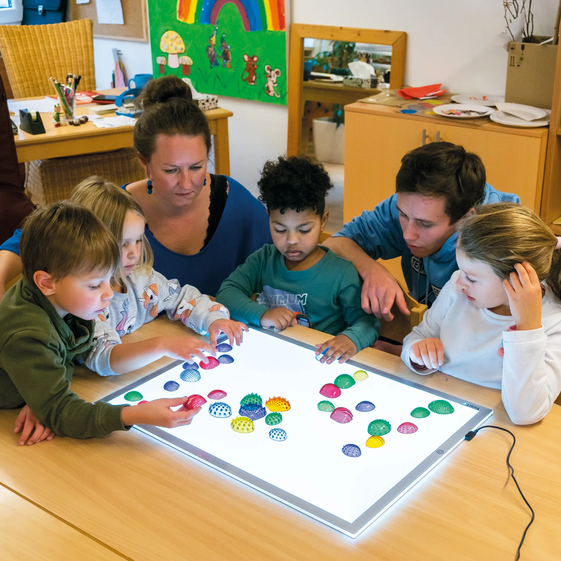 Muschel-Set, transparent und taktil, 108-tlg.