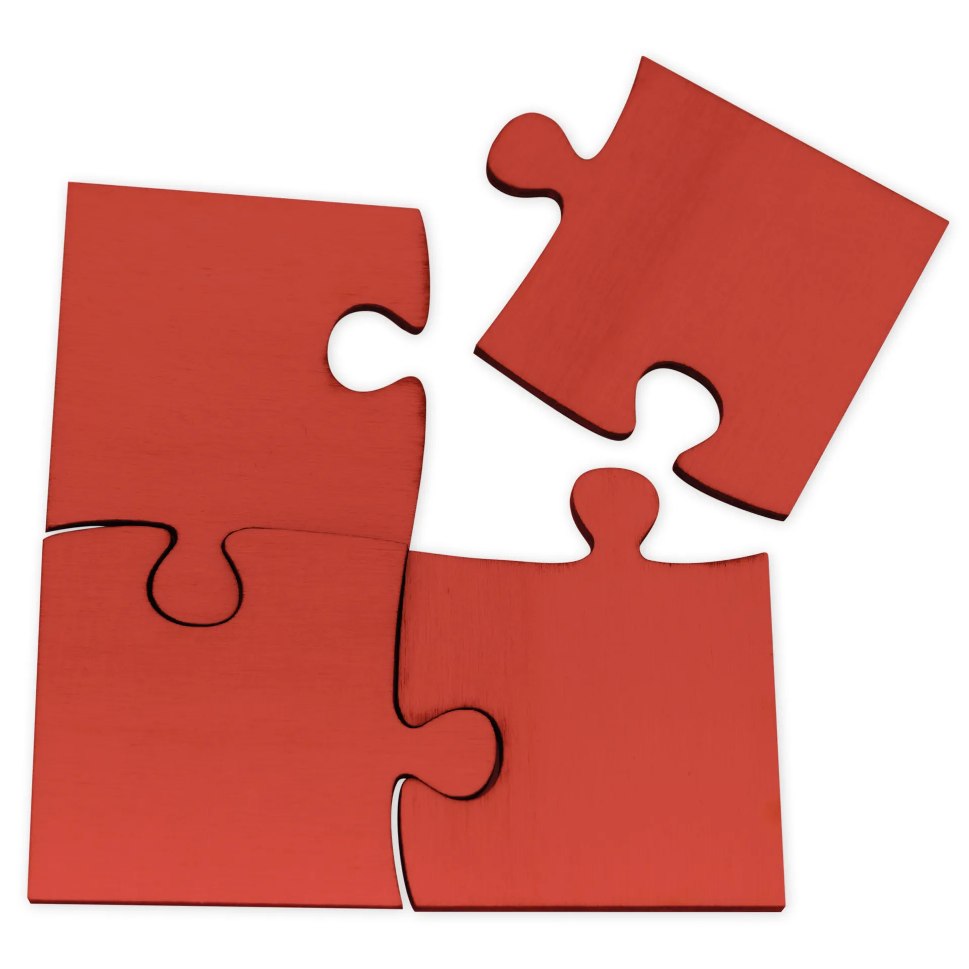 TimeTEX - Puzzle pentru formarea de grupuri, din lemn, 16 piese, 4 culori