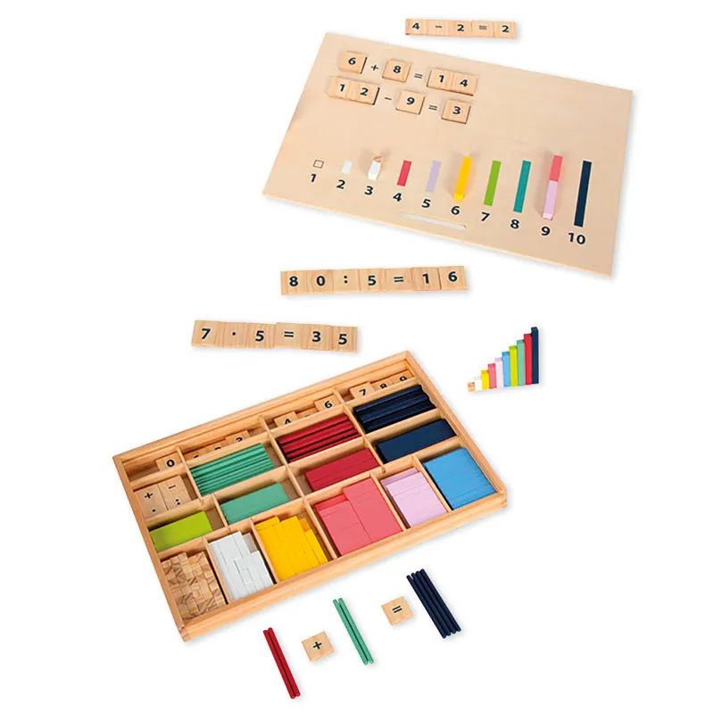 Lernbox "Rechenstäbchen und Zahlen", 460-tlg. Lernbox "Rechenstäbchen und Zahlen", 460-tlg.