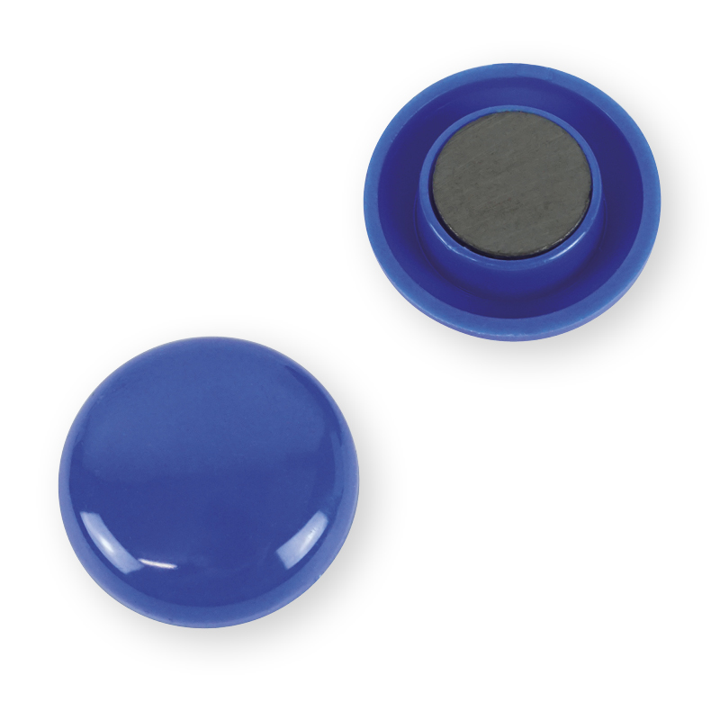 Sæt magneter 30 mm ø, farv. sort., 12 stk. Sæt magneter 30 mm ø, farv. sort., 12 stk.