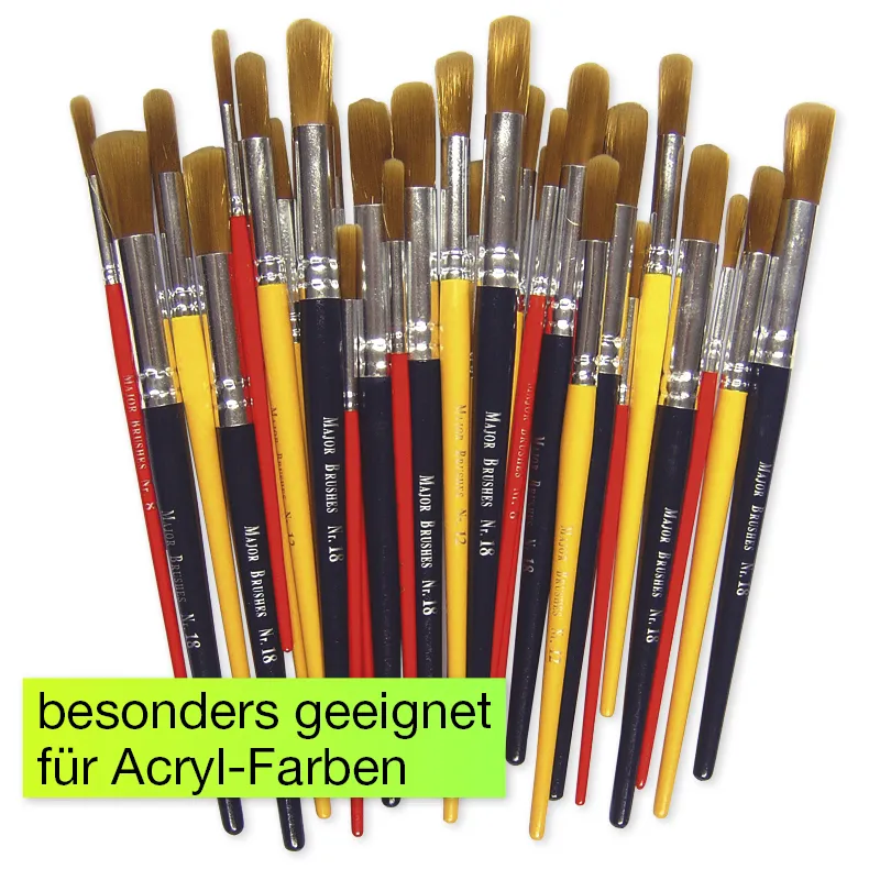 Set Pinsel für Acrylfarben, 30-tlg.