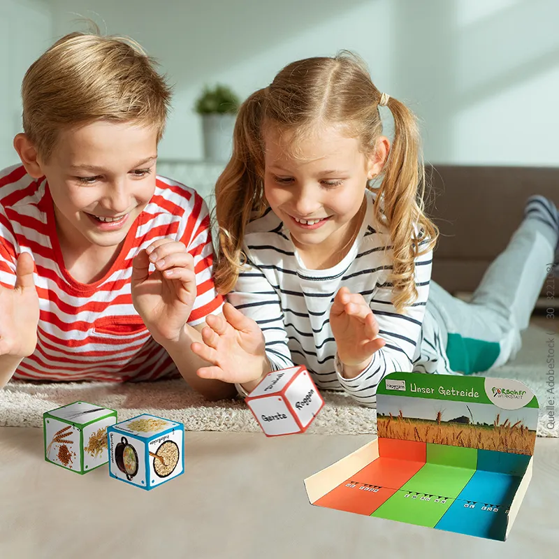Lernspiel-Würfel "Unser Getreide", 5-tlg.