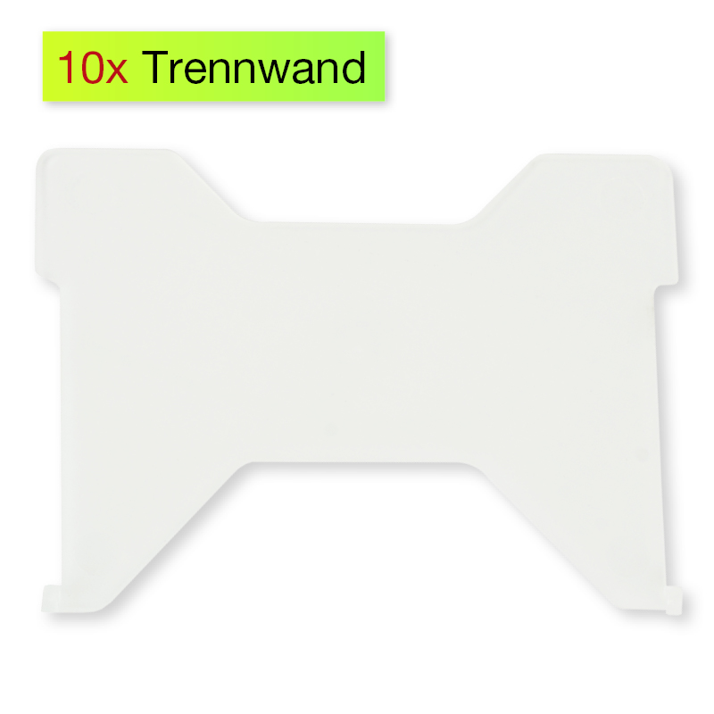 Przekładki do plastikowych pudełek na dokumenty, A8, 10 szt.