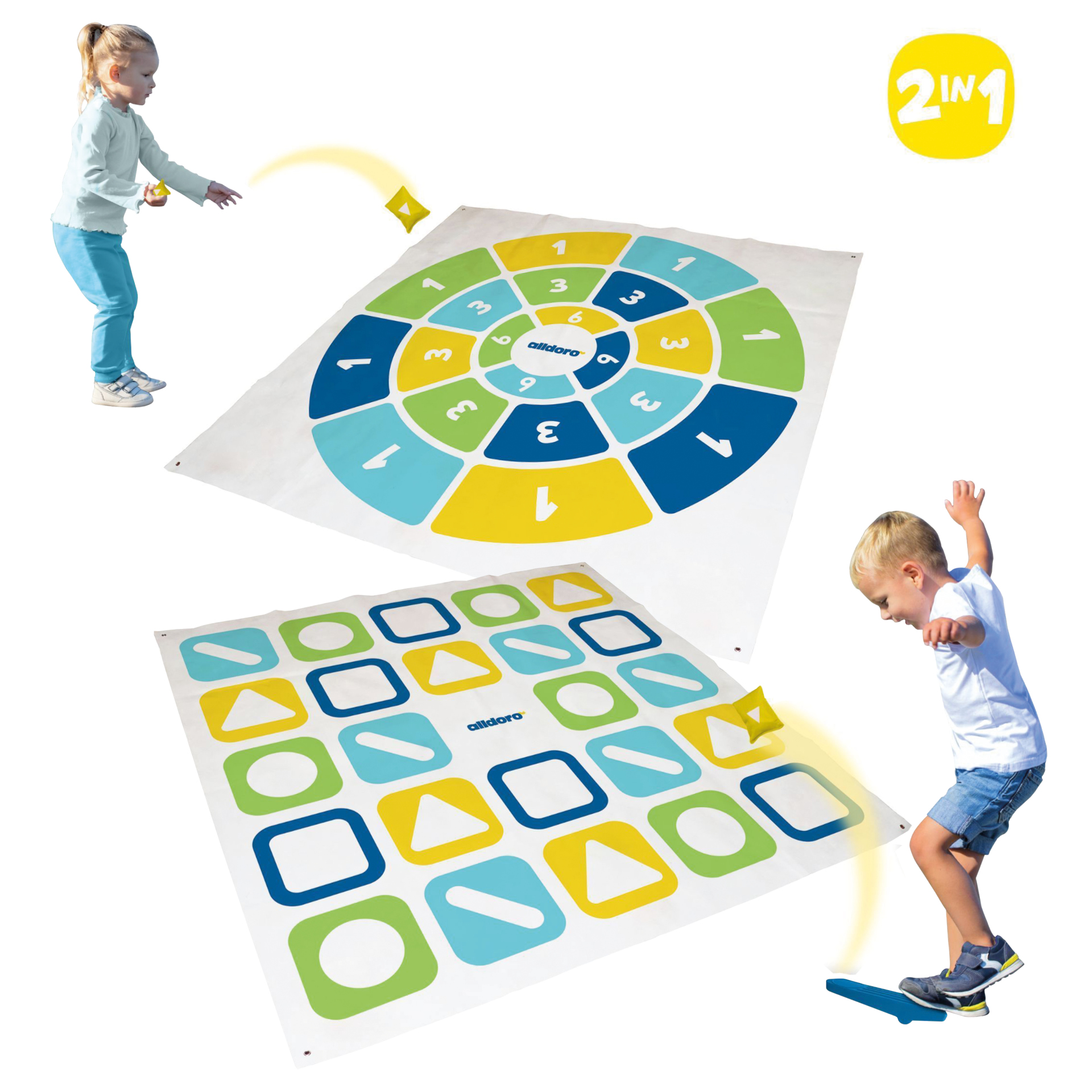 Wurfspiel "XXL Kick & Darts", 23-tlg.