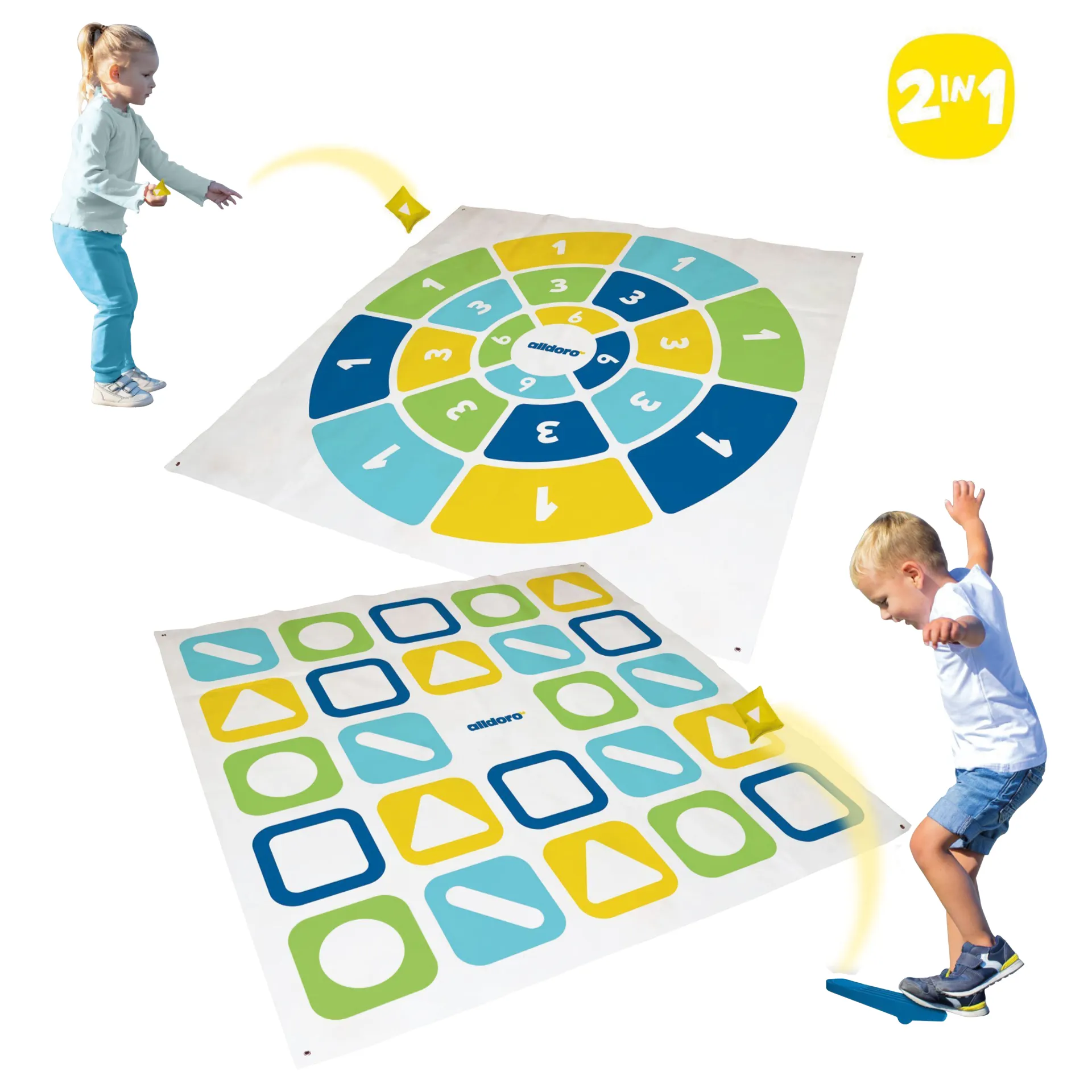 Wurfspiel "XXL Kick & Darts", 23-tlg.