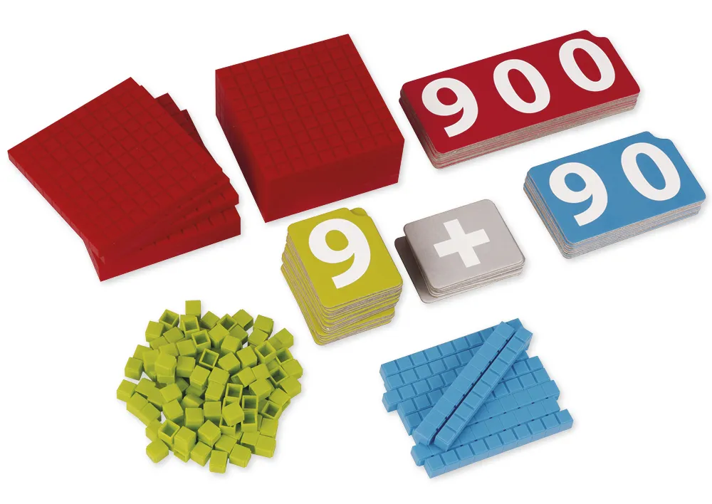 MAB basisset Montessori met getalkaarten, kunststof, 170-delig