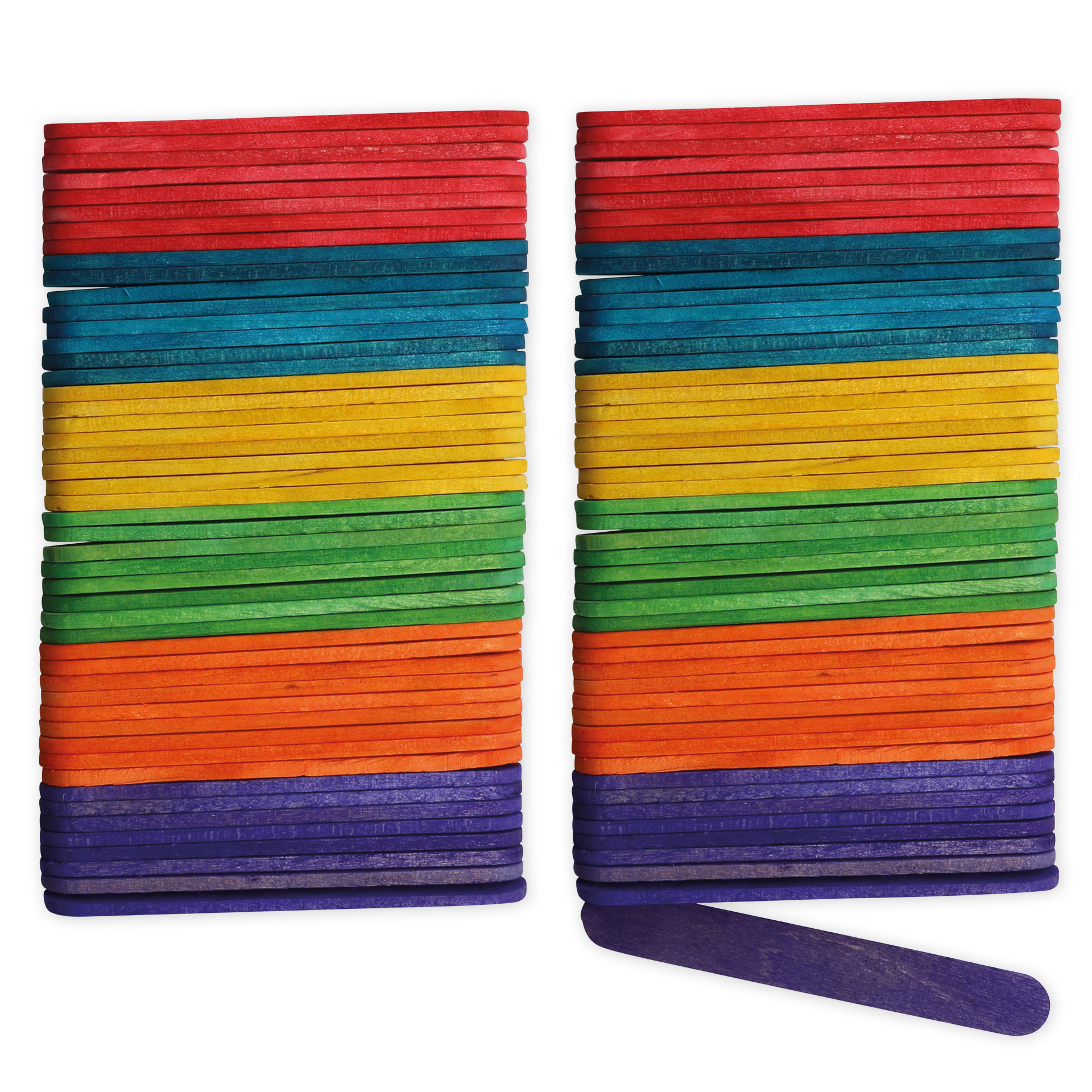 Hagemann Bunte Holzspatel, 8x65 mm, 100 Stück