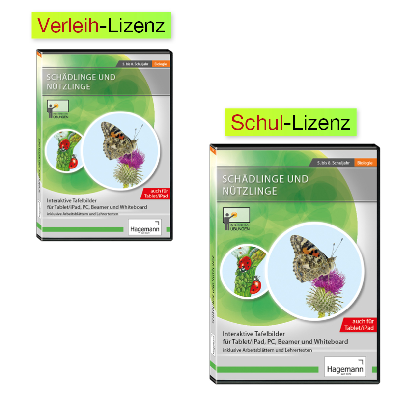Hagemann Interaktive Tafelbilder Schädlinge und Nützlinge (tabletfähig)