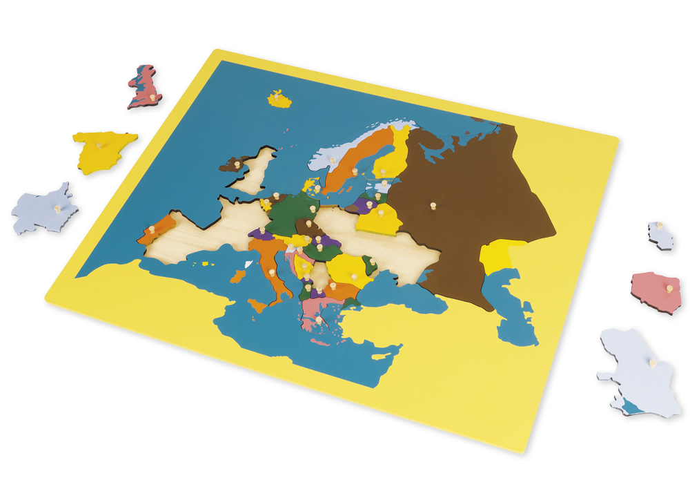 TimeTEX Puzzlekarte Europa "Montessori Premium" TimeTEX Puzzlekarte Europa "Montessori Premium"