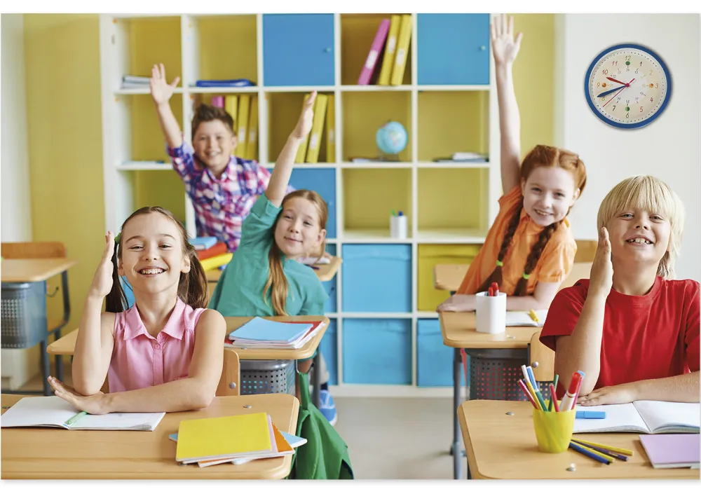 Set Wand-Lernuhr und Demo-Lernuhren, 9-tlg.