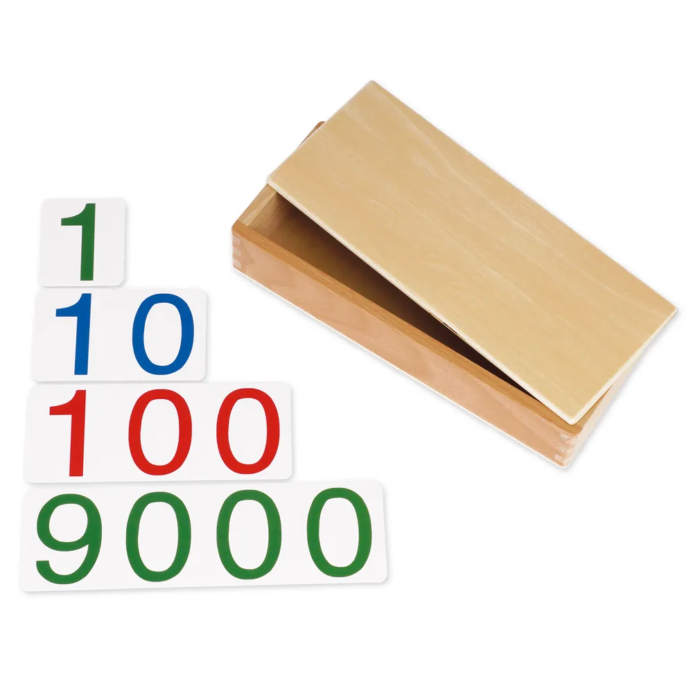 TimeTEX Kästchen für die großen Zahlenkarten "Montessori Premium"