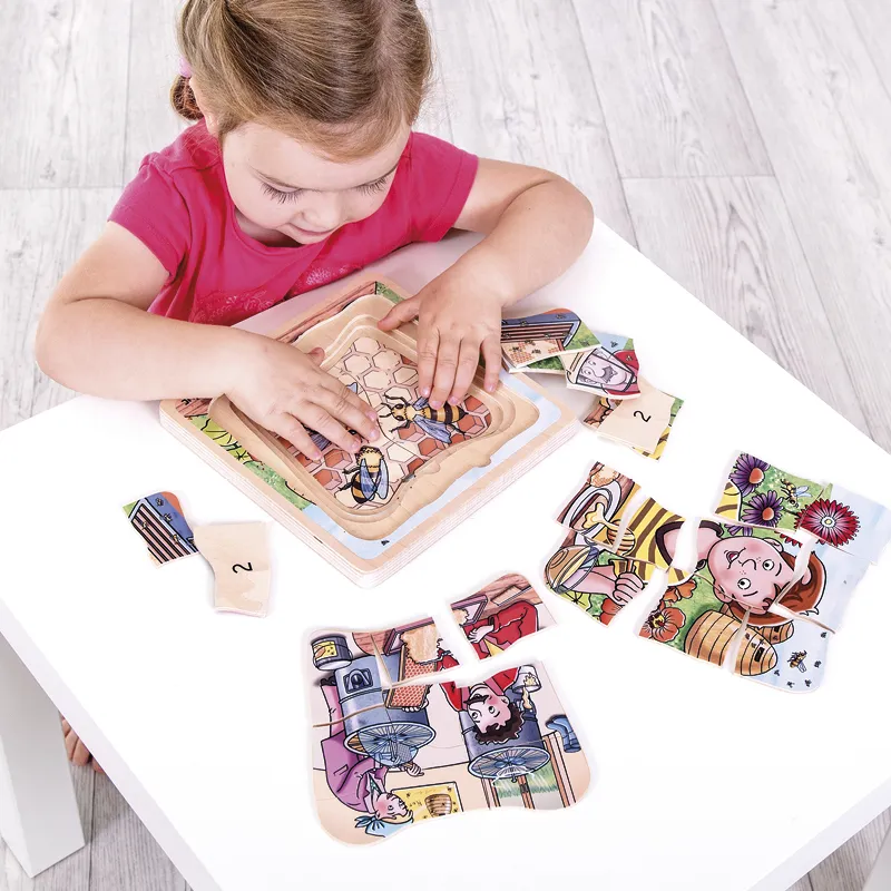 beleduc Schichten-Puzzle "Honig", 29-tlg.