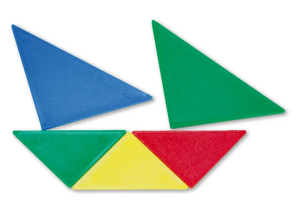 Set de Tangram colorés pour la classe, 21 pcs