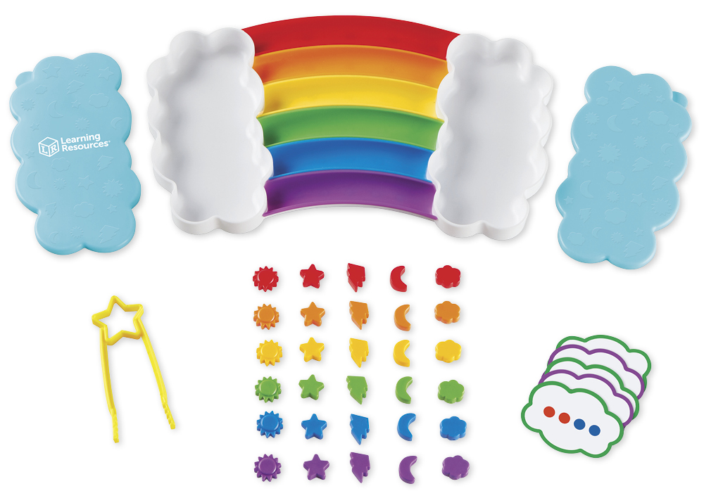 TimeTEX Sortier-Spiel "Regenbogen", 37-tlg.