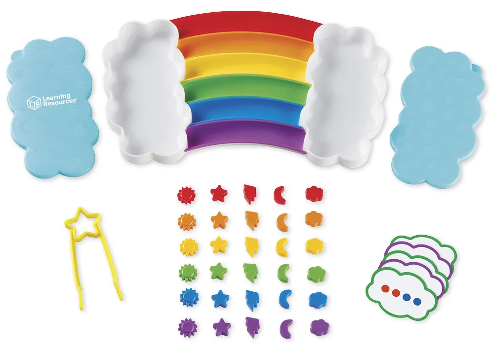 Sortier-Spiel "Regenbogen", 37-tlg.