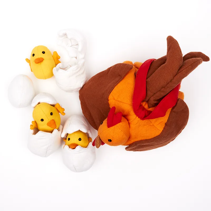Lebenszyklus-Stoffmodell "Huhn mit Küken", 8-tlg.