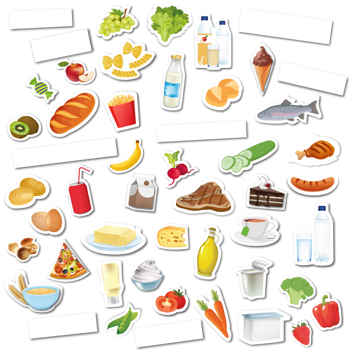 Näring Matpyramid, magnetisk, 53 st.