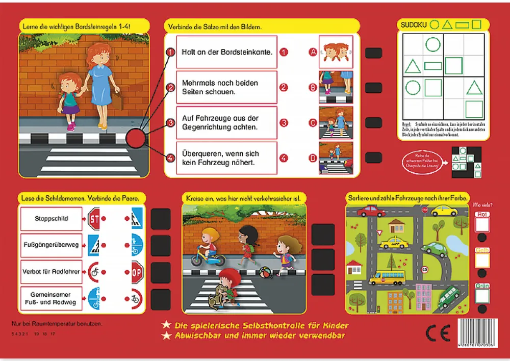 TimeTEX Zaubertafel "Verkehrs-Erziehung" Sicher im Straßenverkehr