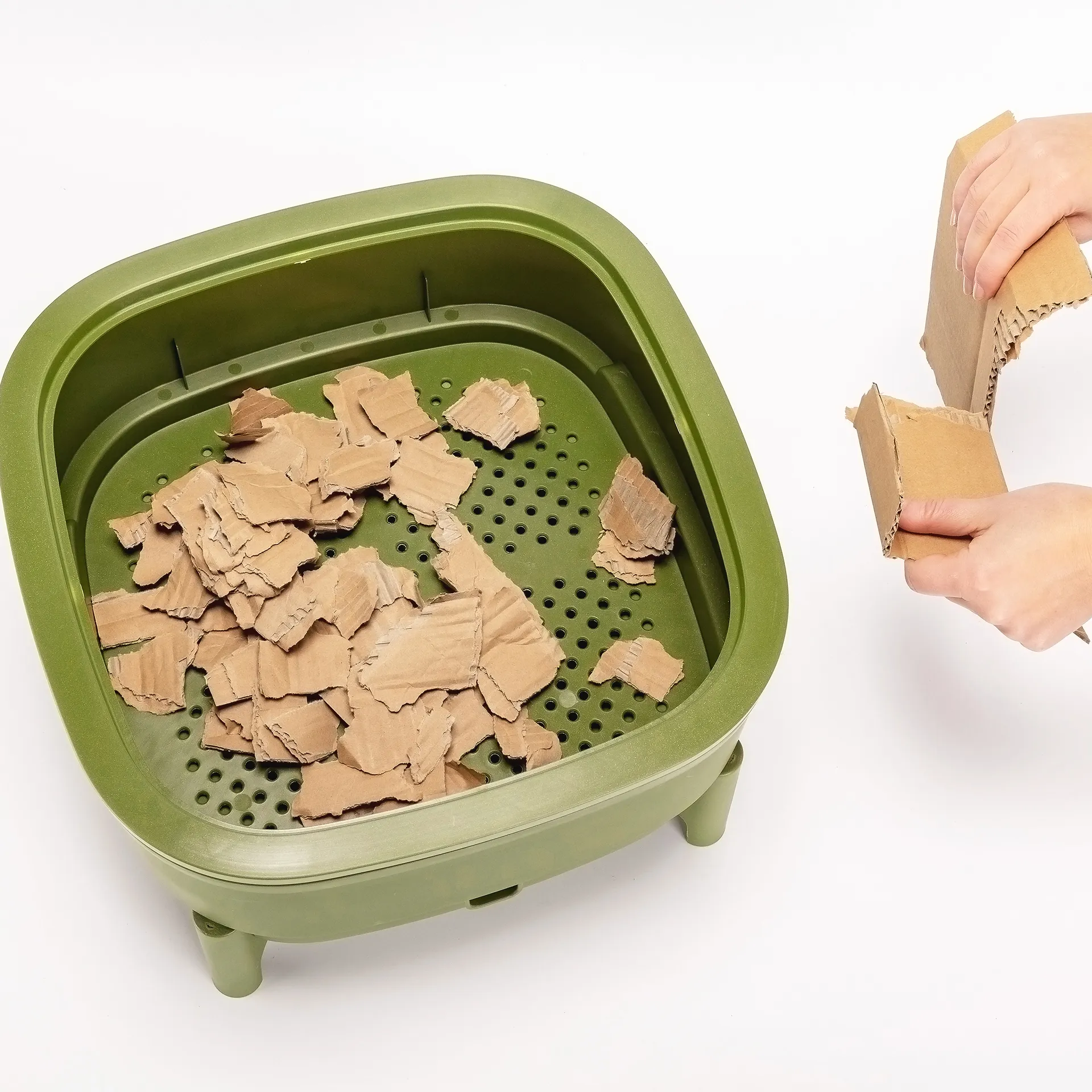 Indoor-Komposter aus Kunststoff, 38x38x38 cm